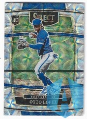2022 Panini Select Concourse Scope Prizm Holo Otto Lopez #20 RC Rookie Blue Jays